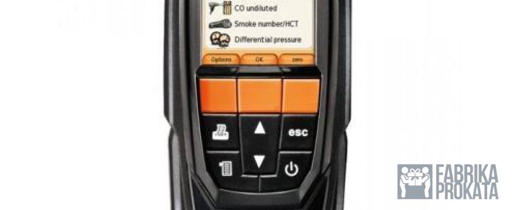 Rent the kit, the testo 320 with H2-compensated Smart probe testo 510i